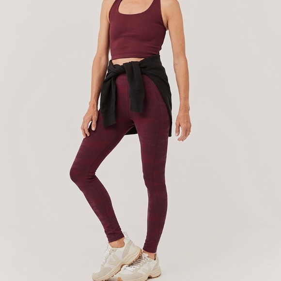 🆕 Pact Organic Cotton Go-To Pocket Leggings in Raisin Camo Size Small - Picture 11 of 14